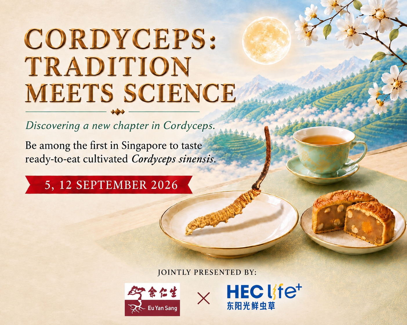 Be Among the First in Singapore to Taste Cultivated Cordyceps sinensis