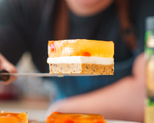 Osmanthus Lychee Jelly Cheesecake