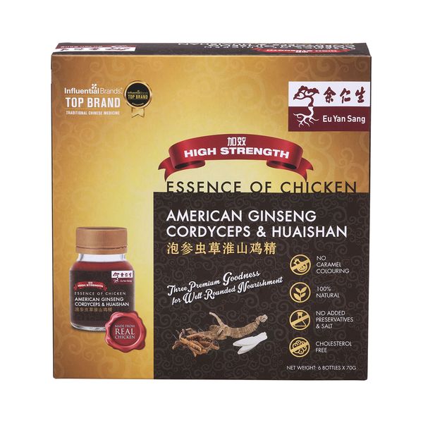 Essence Of Chicken With American Ginseng, Cordyceps & Huaishan 6'S （泡参虫草淮山鸡精)