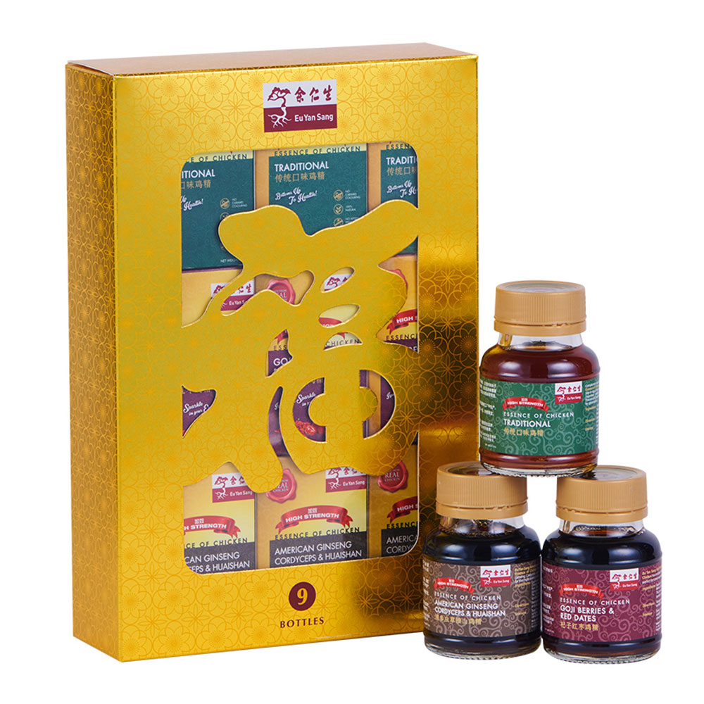 福气满堂鸡精礼盒九瓶装