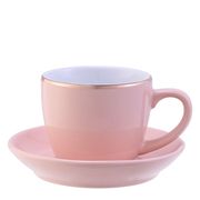 Ceramic Coffee Cup Set (Pink)