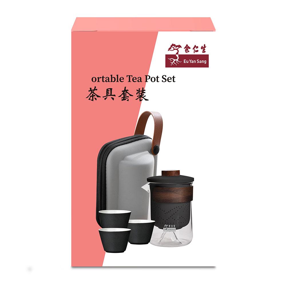 Portable Tea Pot Set (Black)