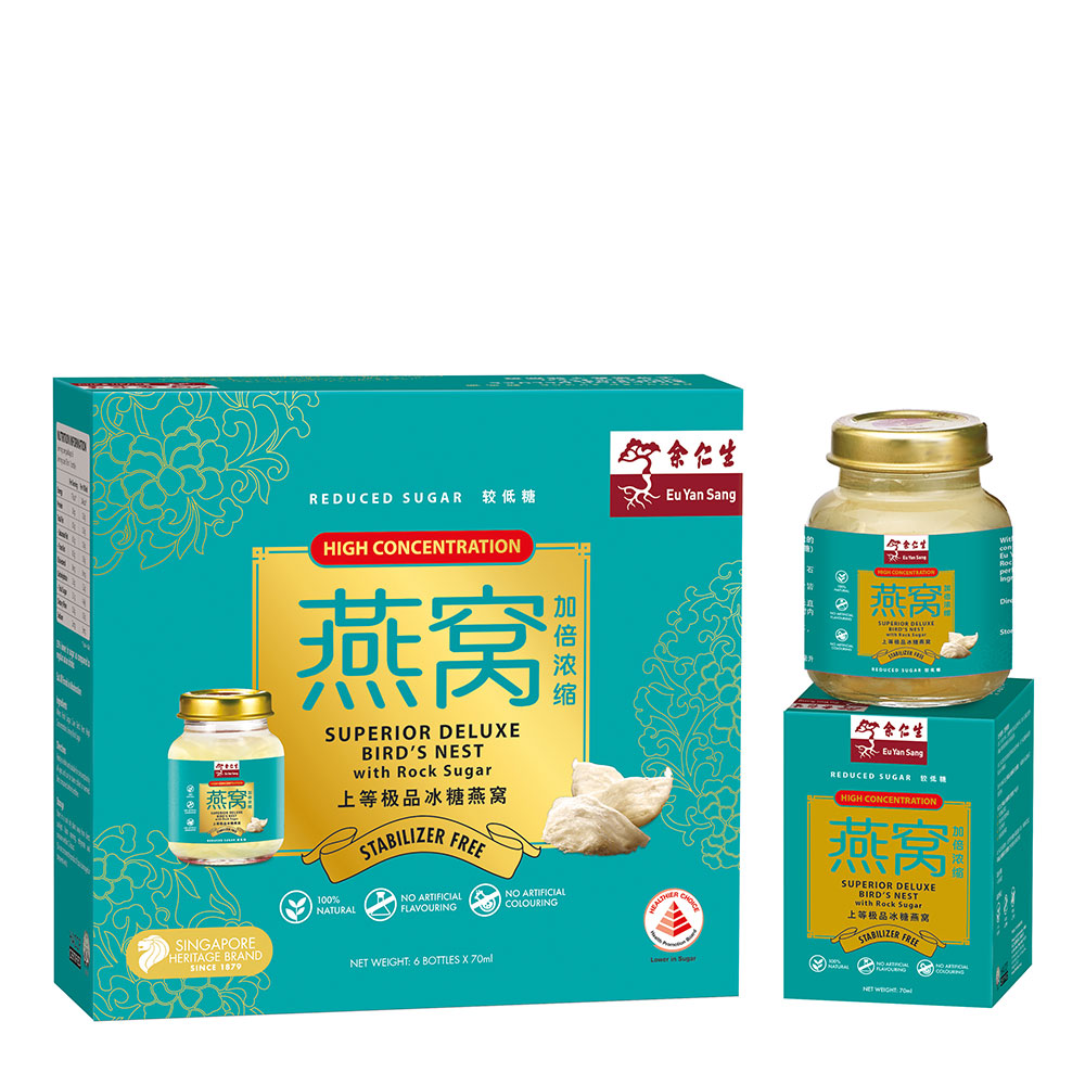Superior Deluxe Bird's Nest with Rock Sugar (Reduced Sugar) 6s