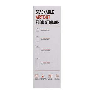 Stackable Airtight Food Storage (White)