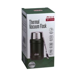Thermal Flask with Spoon (Green)