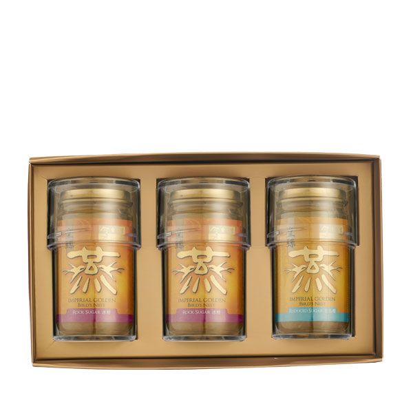 Imperial Golden Bird's Nest 3's - 2 x Reduced Sugar and 1 x Rock Sugar