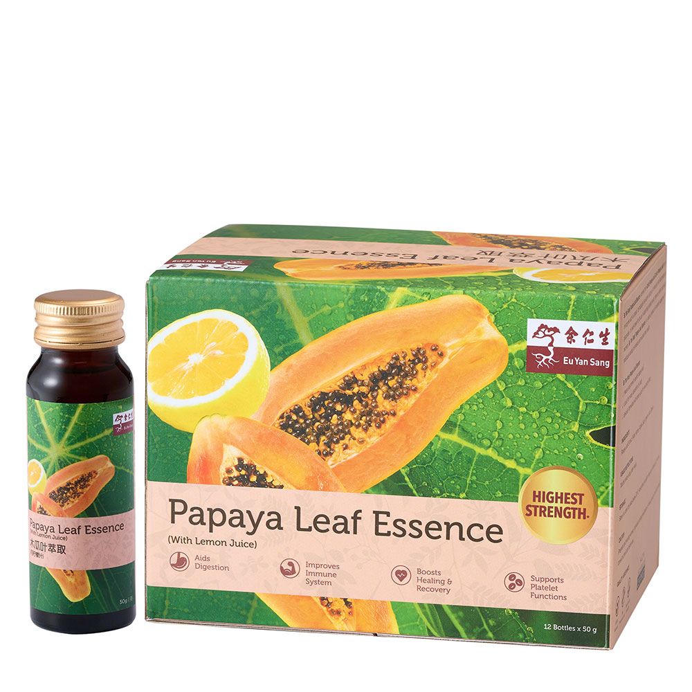 Papaya Leaf Essence (With Lemon Juice) 12'S