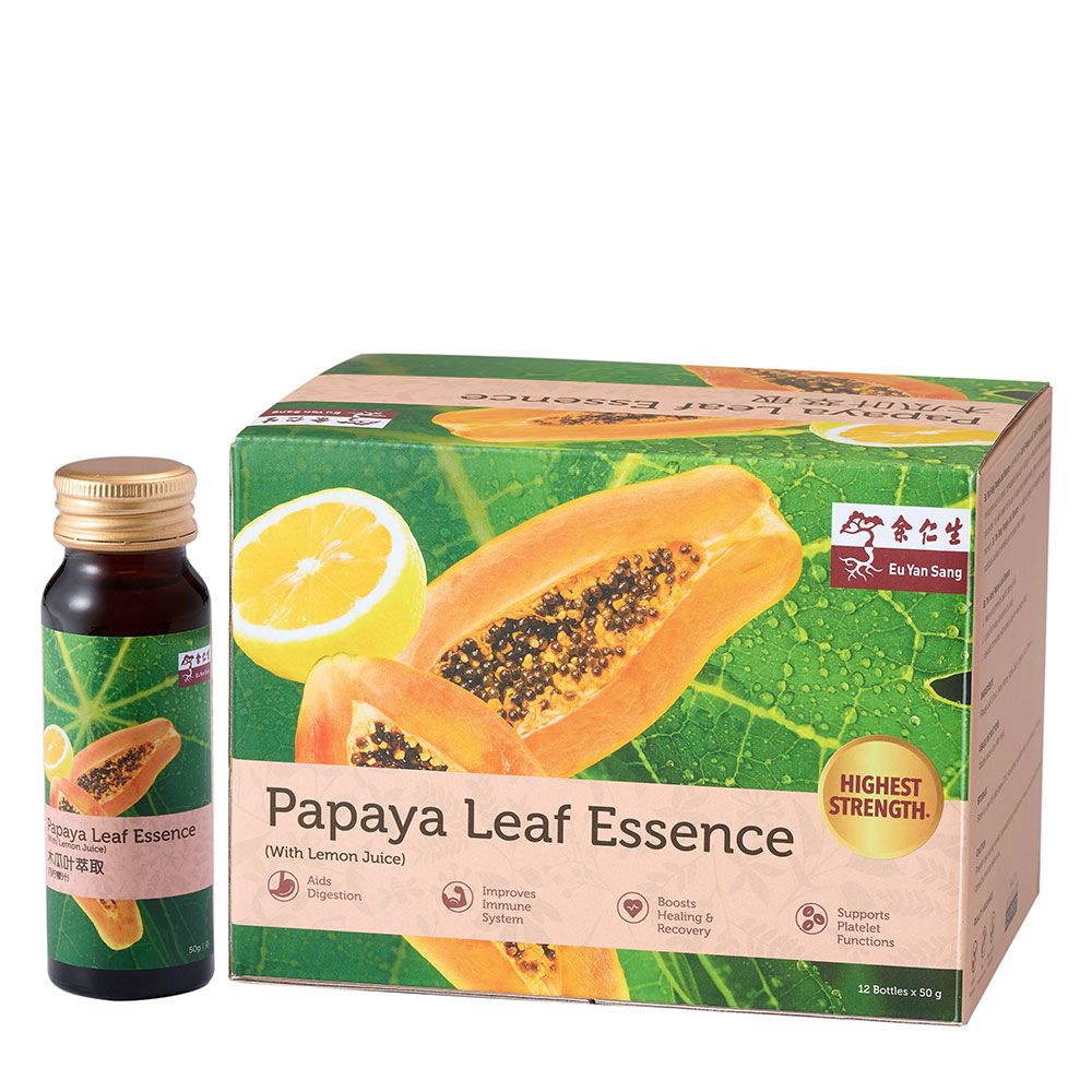 Papaya Leaf Essence (With Lemon Juice) 12'S Eu Yan Sang Singapore