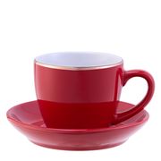 Ceramic Coffee Cup Set (Red)