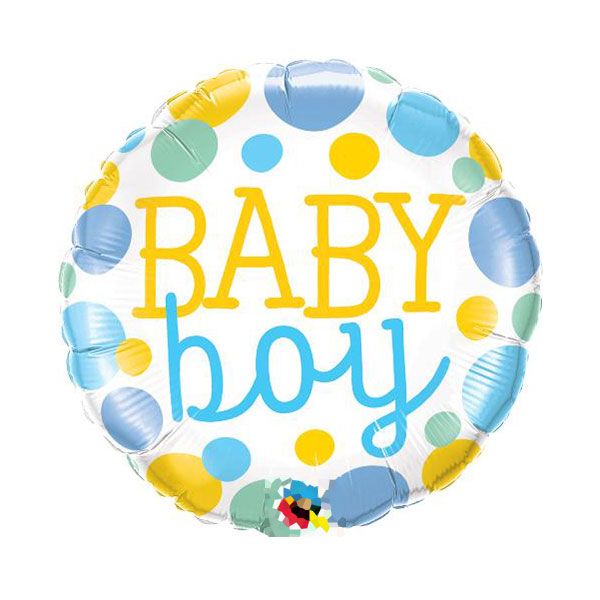 Baby Boy Dot Balloon