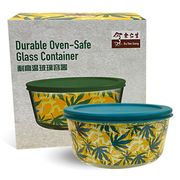 Durable Oven-Safe Glass Container 944ml (Green)