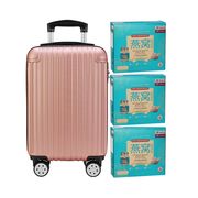 Superior Deluxe Bird's Nest with Rock Sugar (Reduced Sugar) 6'S Rose Gold Luggage Bundle