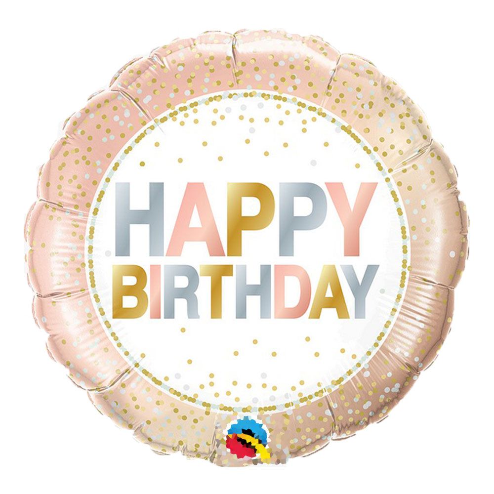 Happy Birthday Glitter Balloon