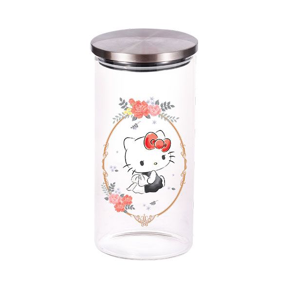 Hello Kitty Glass Storage Jar 1.2L