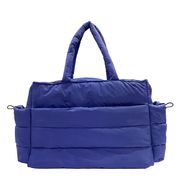 Quilted Diaper Bag in Navy Blue