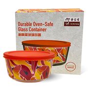 Durable Oven-Safe Glass Container 944ml (Orange)