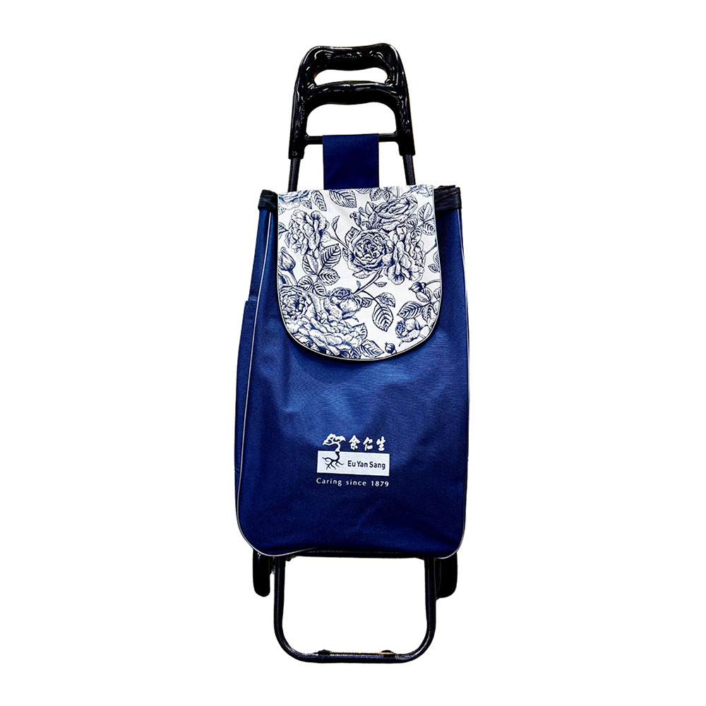 Shopping Trolley Roses (Navy Blue)